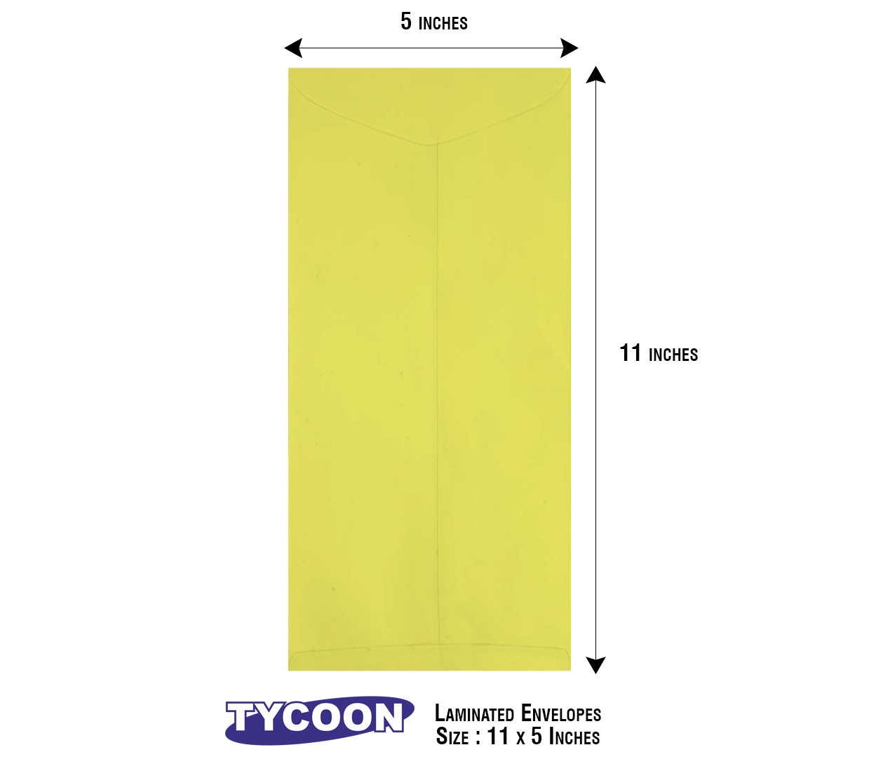 Tycoon Yellow Laminated Envelopes
