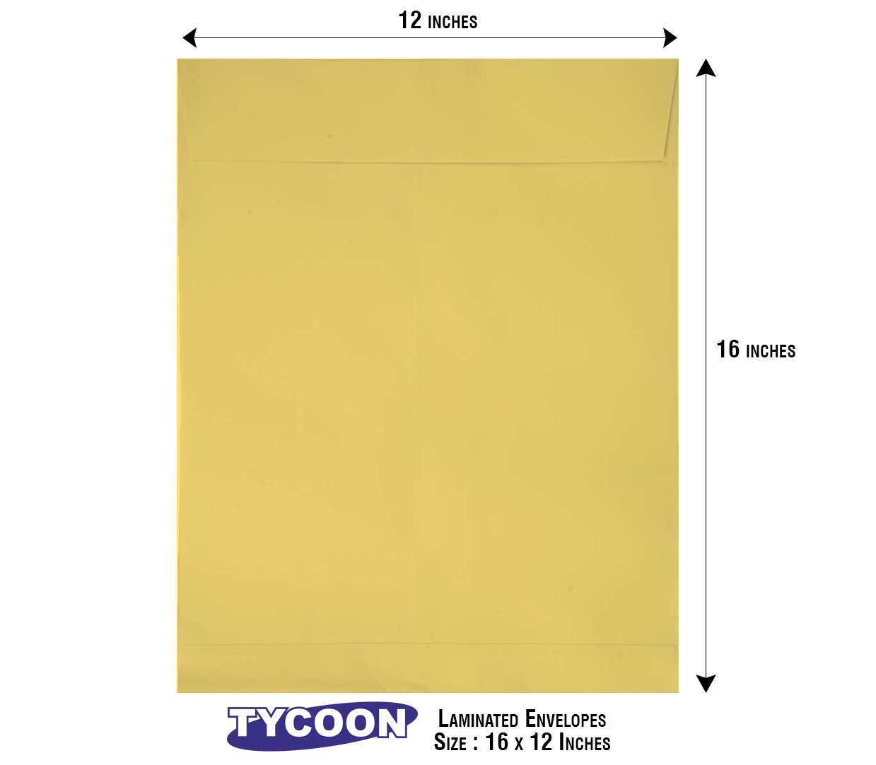 Tycoon Yellow Laminated Envelopes