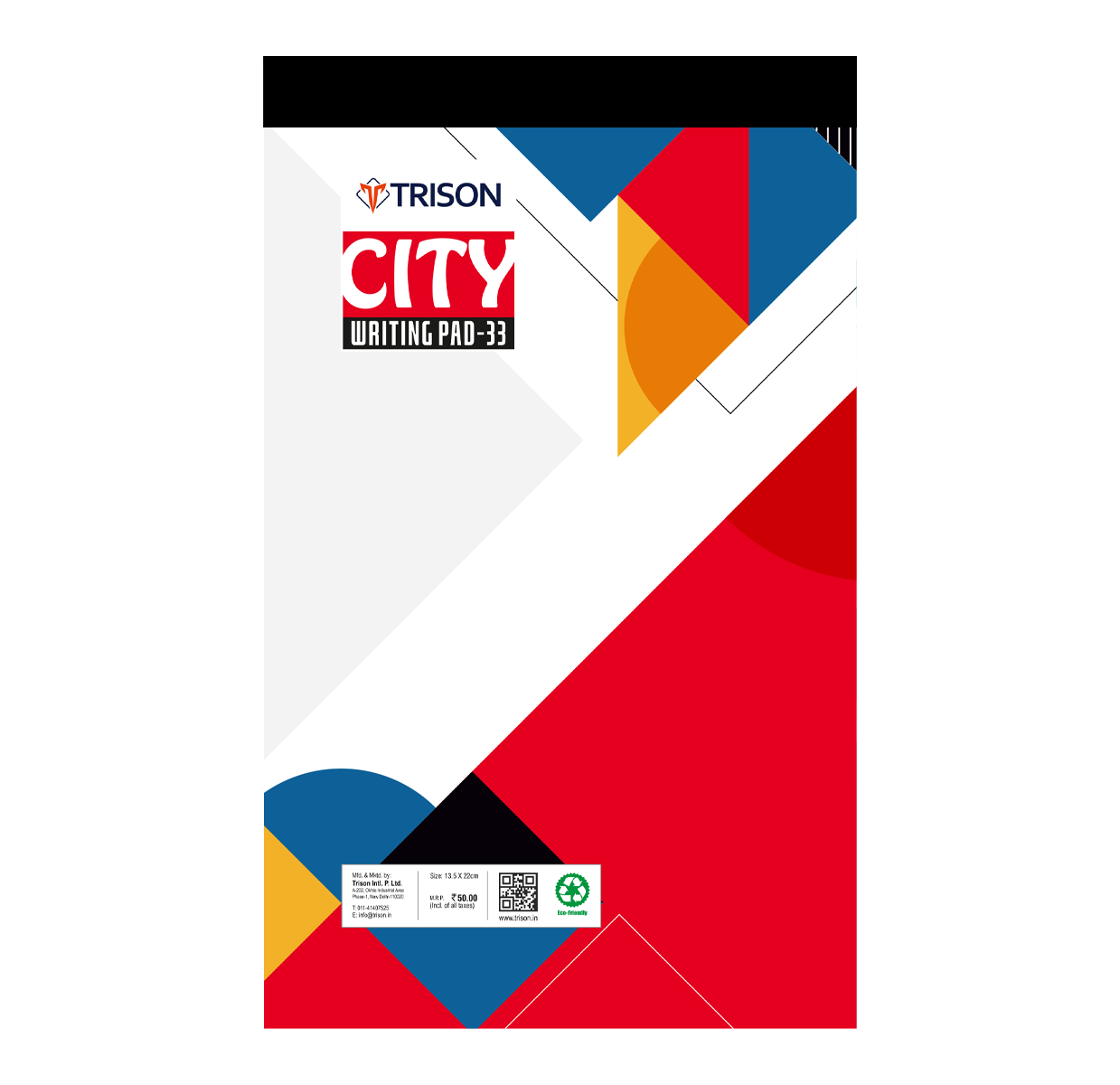 City Writing Pad No. 33 (13.5 X 22 cm) (Pack of 10)