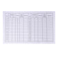 Trison Attendance Card ideal for handling the accounting records of labor, and staff in any organization | Pack of 100 foldable cards | Pre-printed attendance format | 150 GSM of premium quality thick white paper board | Easy to fold | pocket-size card | Size: 11x17.5 cm | attendance card | attendance | labour attendance | labour card | workers card | workers attendance | worker | wages card | staff attendance card | staff attendance | monthly attendance