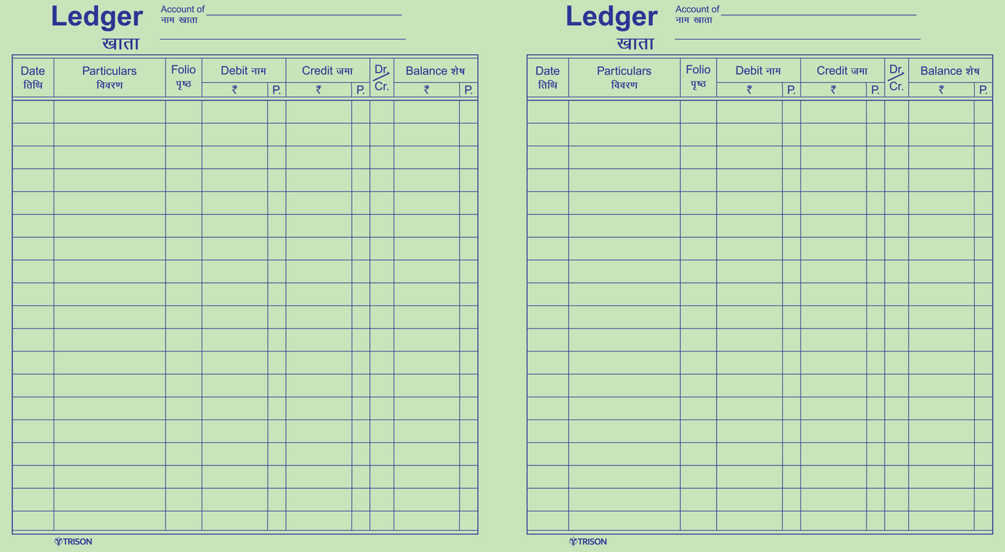 Ledger Register (Copy Size)