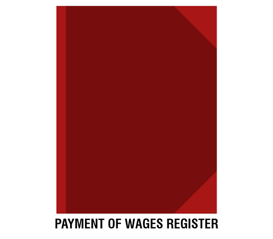 Payment of Wages Register (Size B4)