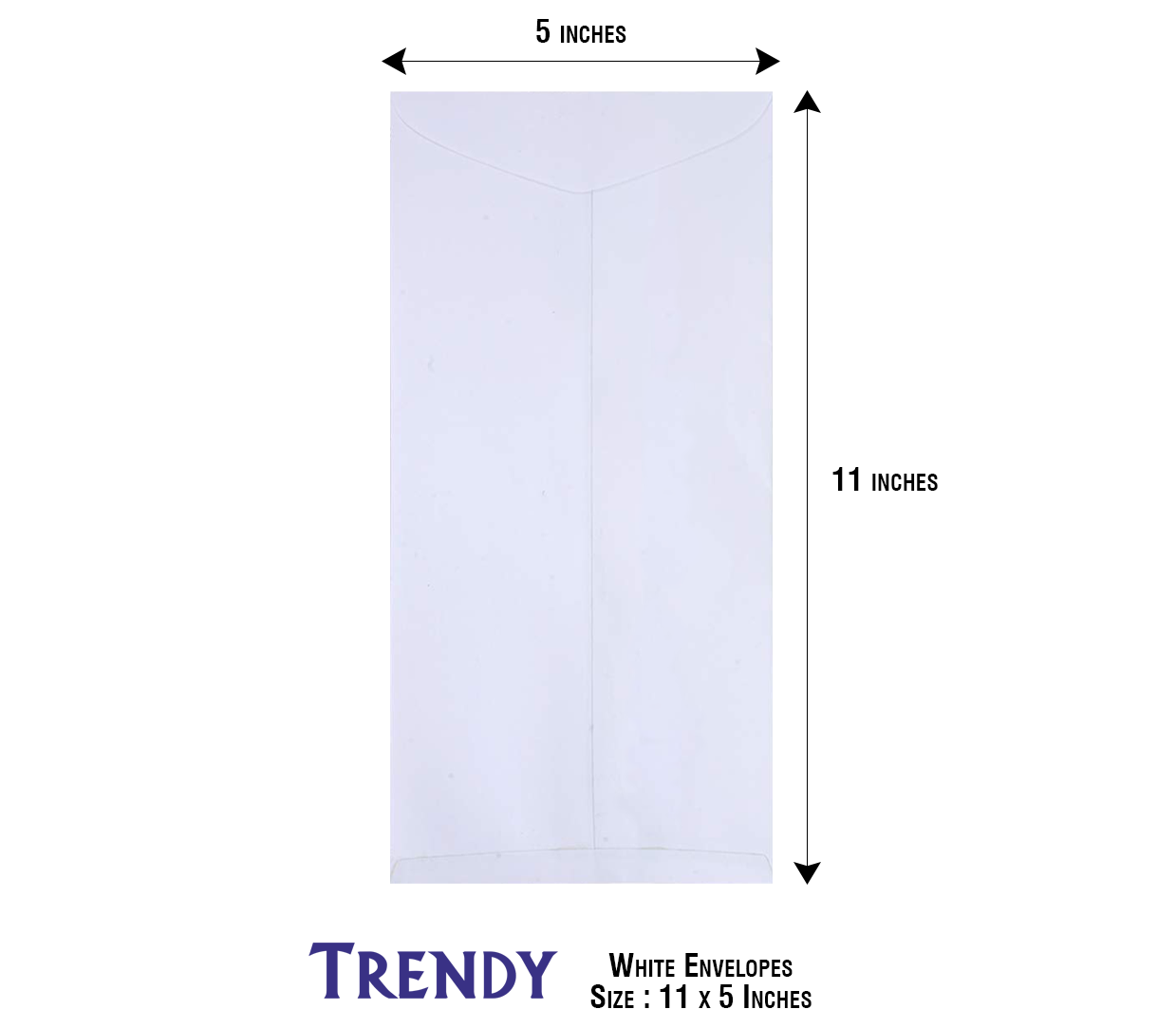 Trendy White Envelopes (60 GSM)