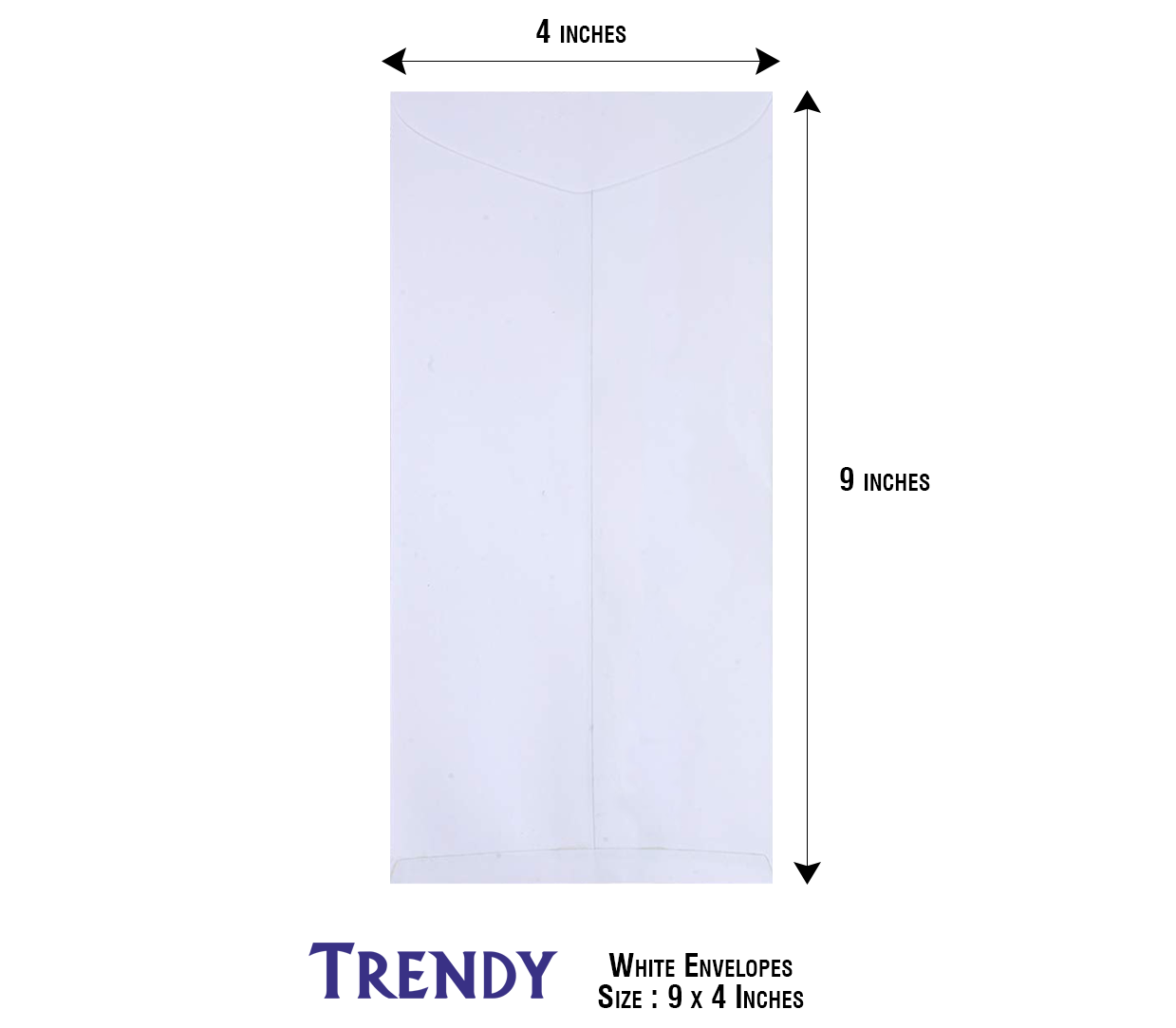 Trendy White Envelopes (60 GSM)