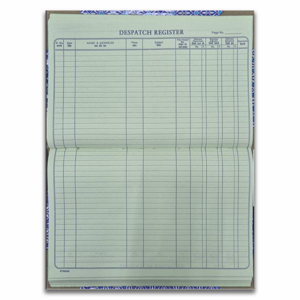 Dispatch Register (White Binding)