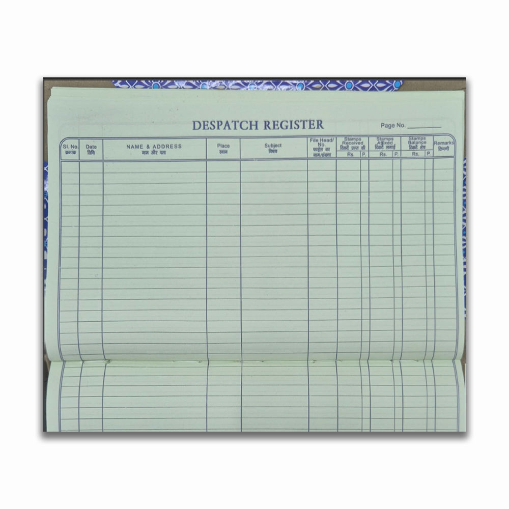 Dispatch File Register Sample Dispatch Register (Red Binding) – Trison