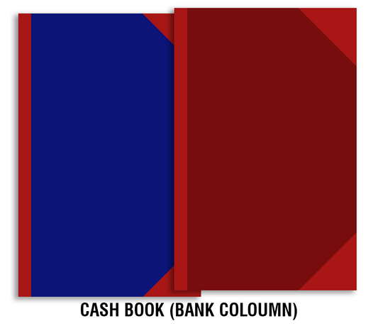 Trison Cash Book with Bank Column register | Premium quality | Ideal for offices, factories, or any organizations | 70 GSM | Made of archival quality acid-free green ledger paper | Red Canvas hardbound (R/B binding) for longevity | PVC rexine cover | Pre-printed format | Available in No./Pages: 4/256, 6/384, 8/512, 10/640 & 12/768 | Size: 21.5x34 cm | Bank column cash book  | cash book | cashbook | cash copy