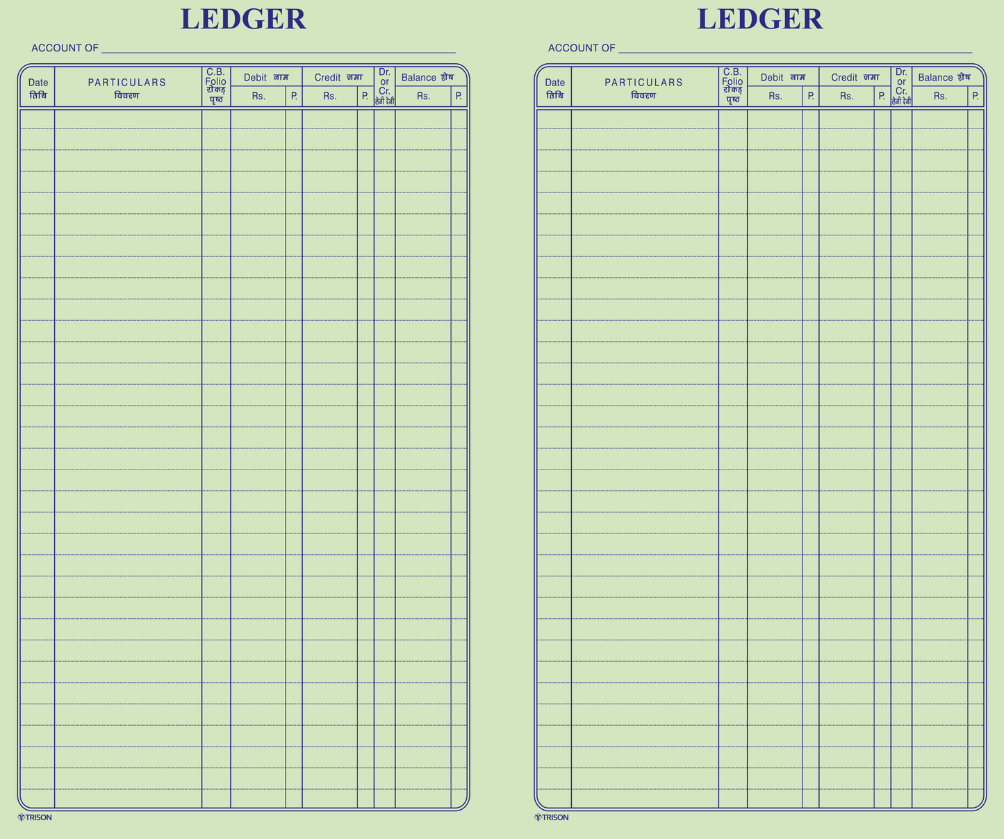 Ledger Register
