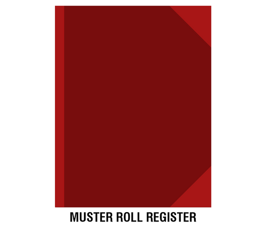 Muster Roll Register (Size B4)