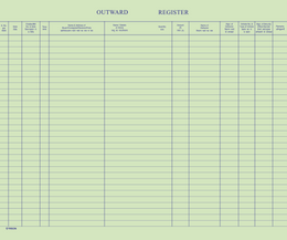 Outward Register – Trison