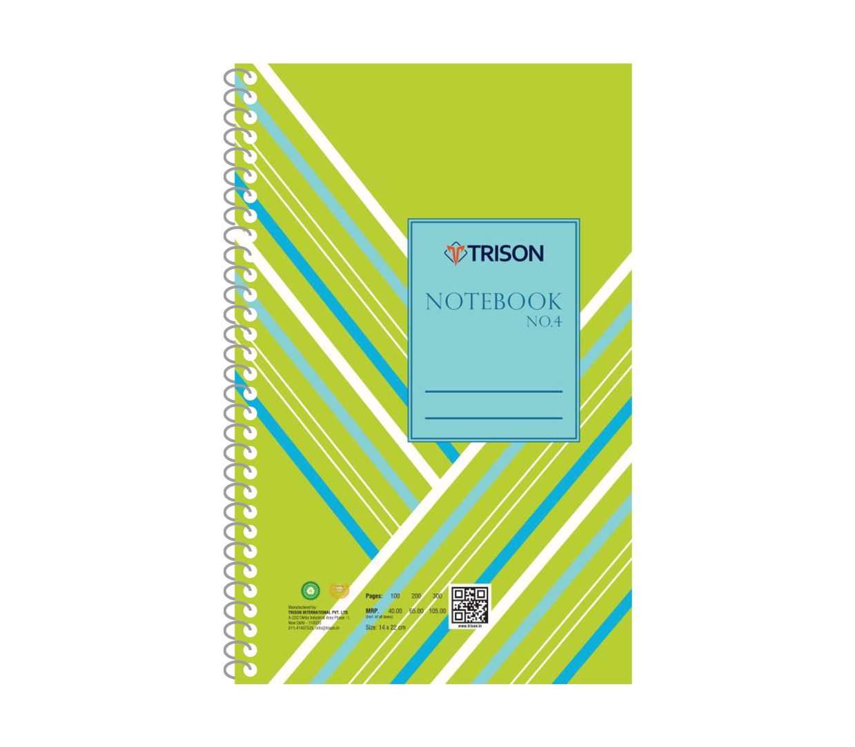 Trison Spiral Notebook No. 4 / A5 (14 X 22 cm)