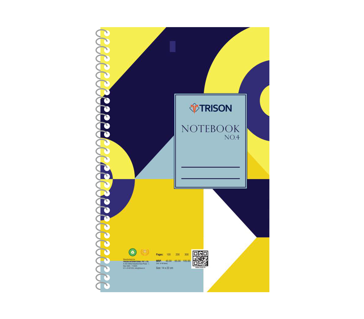 Trison Spiral Notebook No. 4 / A5 (14 X 22 cm)
